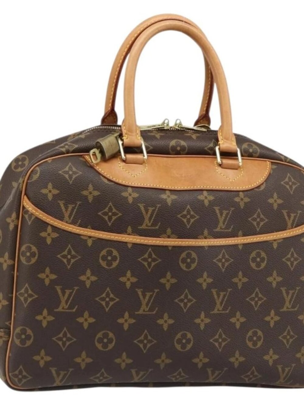 LOUIS VUITTON Monogram Deauville Hand Bag M47270 LV Auth 187078SAV